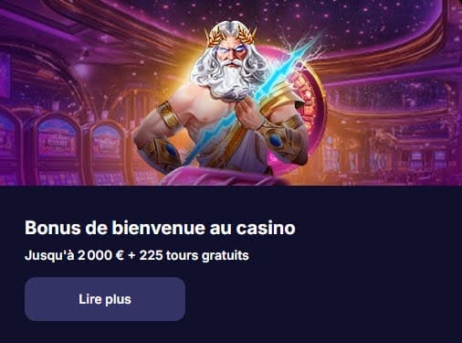 NV Casino bonus bienvenue