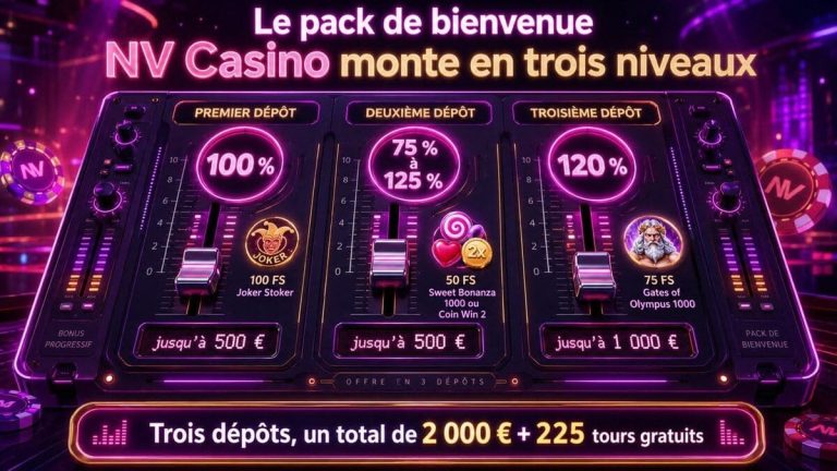 NV Casino pack bienvenue